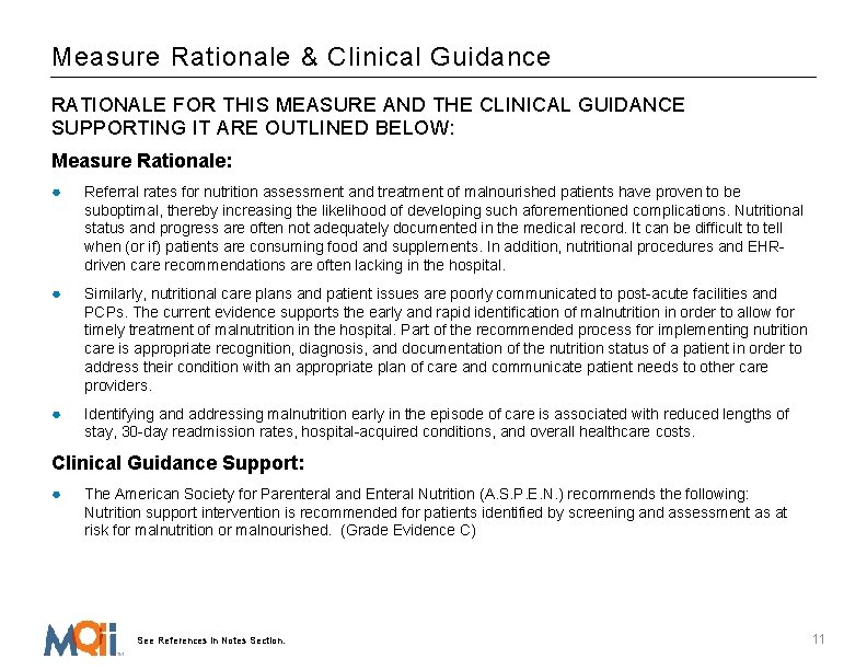 Measure Rationale & Clinical Guidance RATIONALE FOR THIS MEASURE AND THE CLINICAL GUIDANCE SUPPORTING