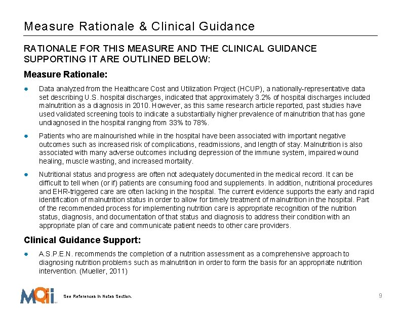 Measure Rationale & Clinical Guidance RATIONALE FOR THIS MEASURE AND THE CLINICAL GUIDANCE SUPPORTING