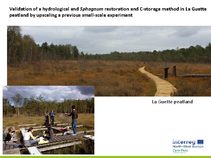 Validation of a hydrological and Sphagnum restoration and C-storage method in La Guette peatland