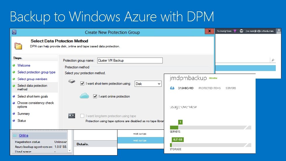 Backup to Windows Azure with DPM 