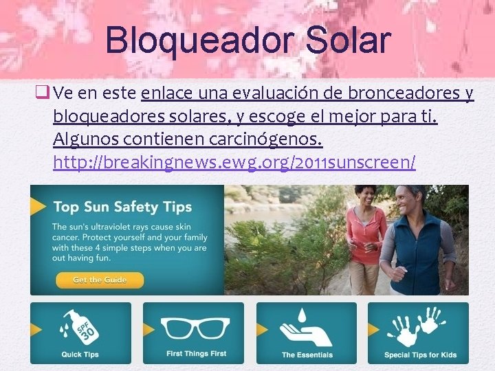 Bloqueador Solar q Ve en este enlace una evaluación de bronceadores y bloqueadores solares,