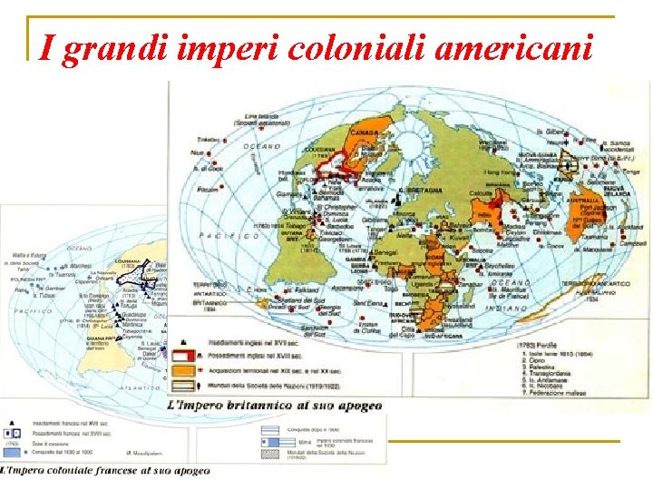 I grandi imperi coloniali americani 