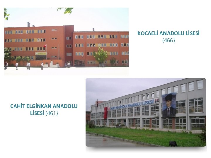 KOCAELİ ANADOLU LİSESİ (466) CAHİT ELGİNKAN ANADOLU LİSESİ (461) KOCAELİ ANADOLU LİSESİ (466) CAHİT ELGİNKAN ANADOLU LİSESİ (461)