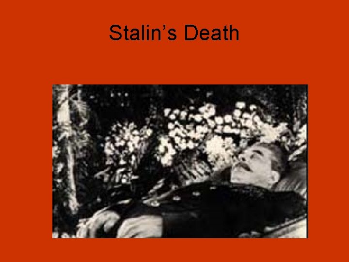 Stalin’s Death 