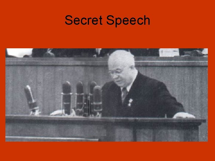 Secret Speech 