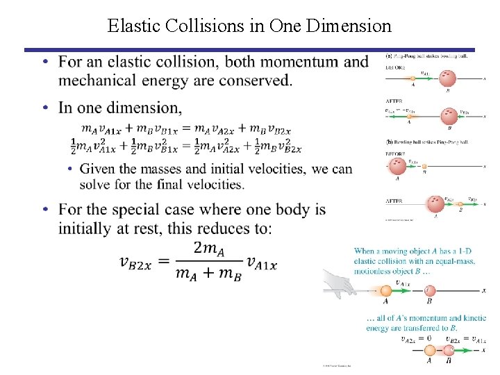 Elastic Collisions in One Dimension • 