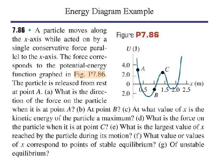 Energy Diagram Example 