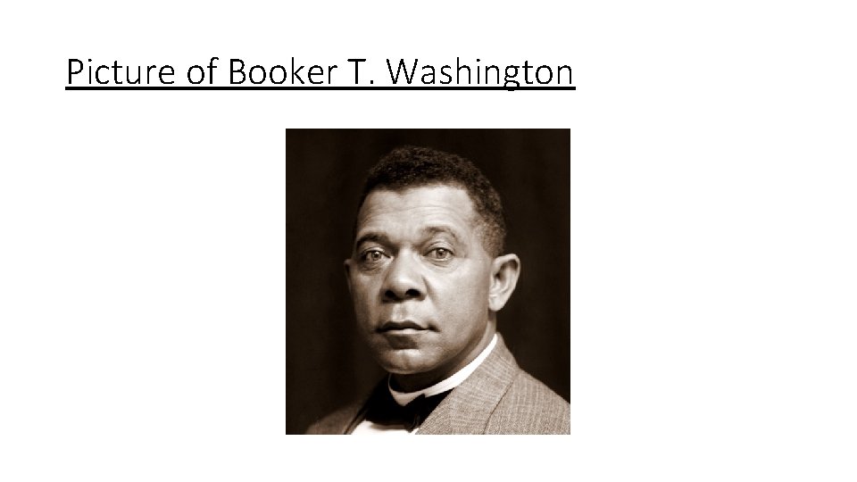 Picture of Booker T. Washington 