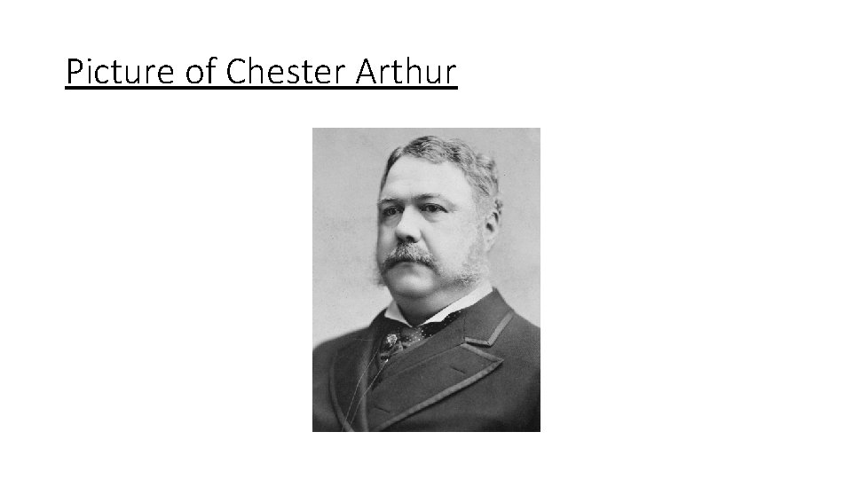 Picture of Chester Arthur 