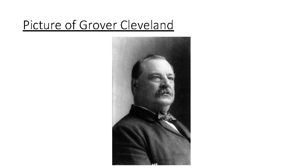 Picture of Grover Cleveland 