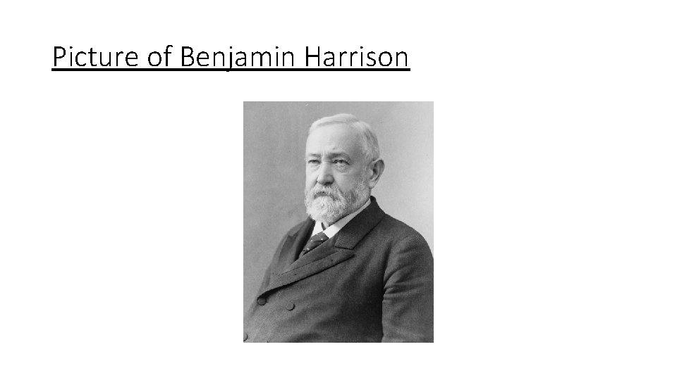 Picture of Benjamin Harrison 