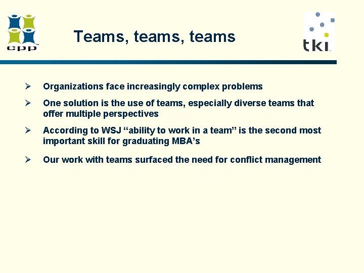Teams, teams Ø Organizations face increasingly complex problems Ø One solution is the use Teams, teams Ø Organizations face increasingly complex problems Ø One solution is the use