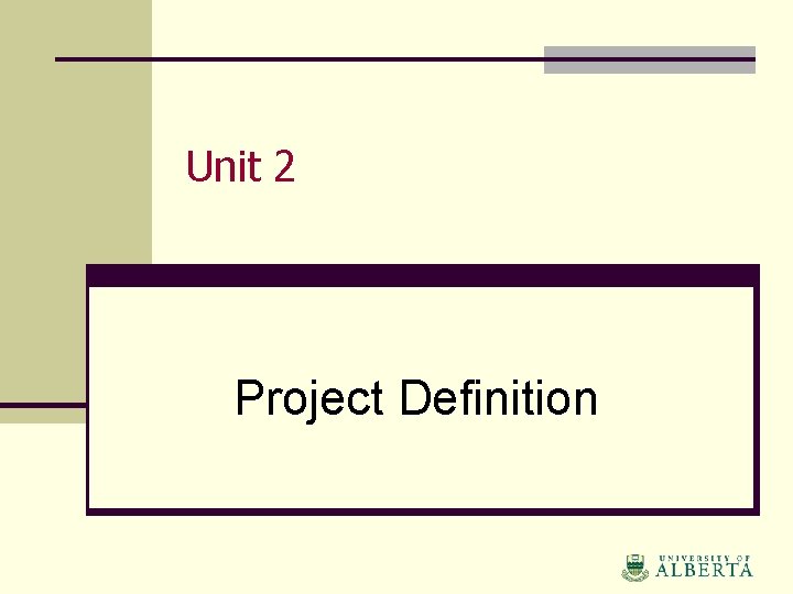 Unit 2 Project Definition 