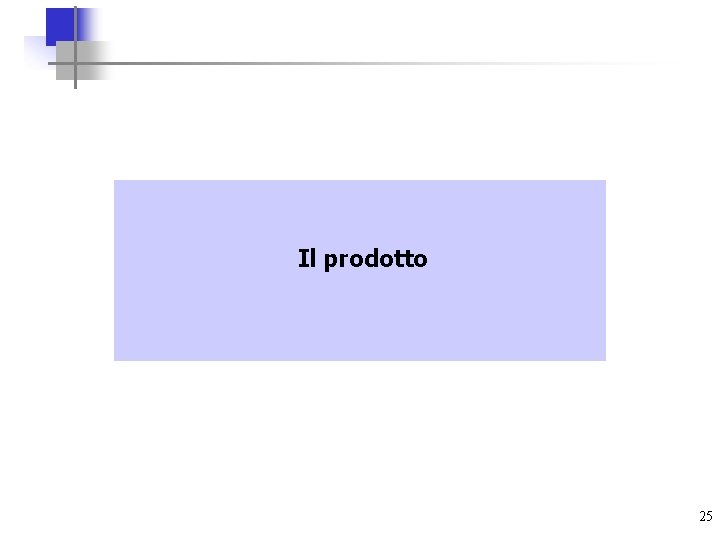 Il prodotto 25 