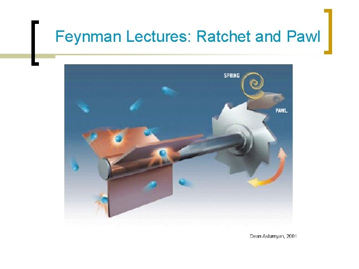 Feynman Lectures: Ratchet and Pawl 