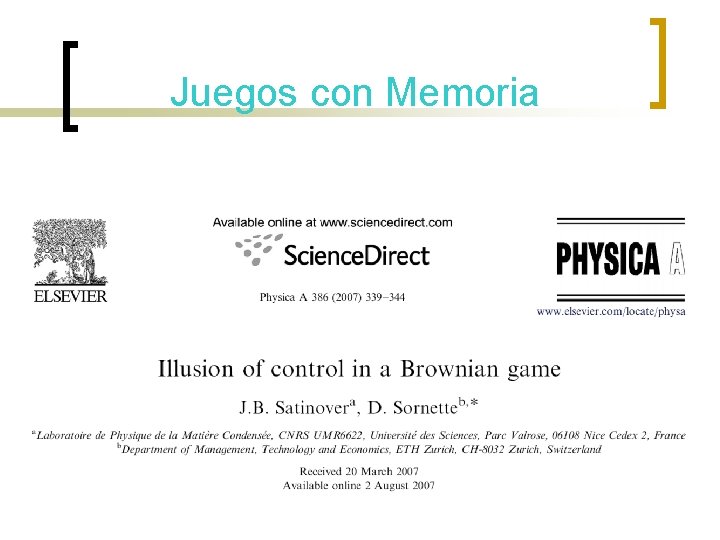 Juegos con Memoria 