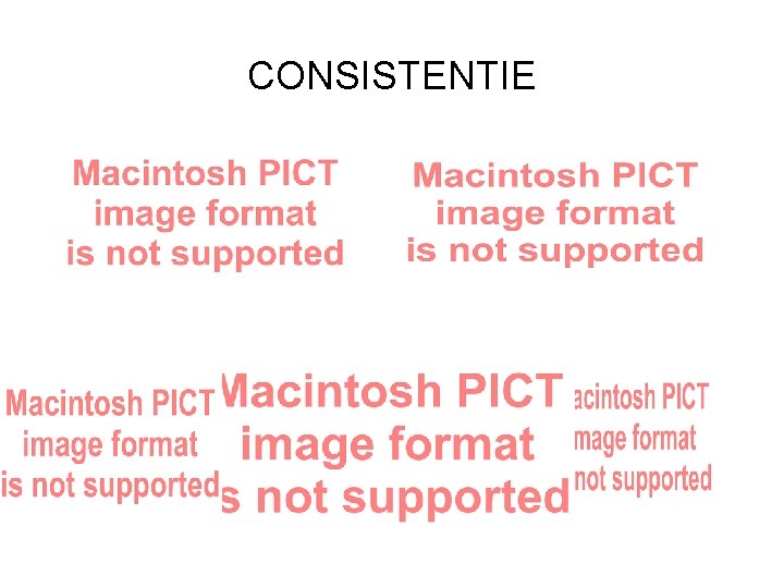 CONSISTENTIE 