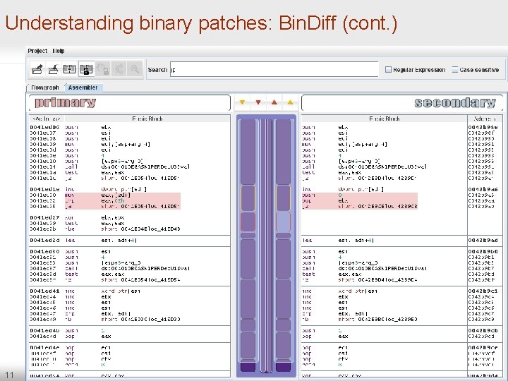 Understanding binary patches: Bin. Diff (cont. ) 11 