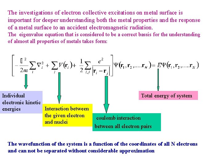 The investigations of electron collective excitations on metal surface is important for deeper understanding