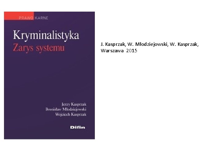 J. Kasprzak, W. Młodziejowski, W. Kasprzak, Warszawa 2015 J. Kasprzak, W. Młodziejowski, W. Kasprzak, Warszawa 2015