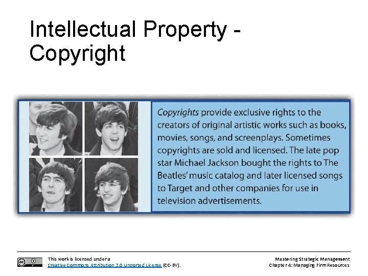Intellectual Property Copyright This work is licensed under a Creative Commons Attribution 3. 0