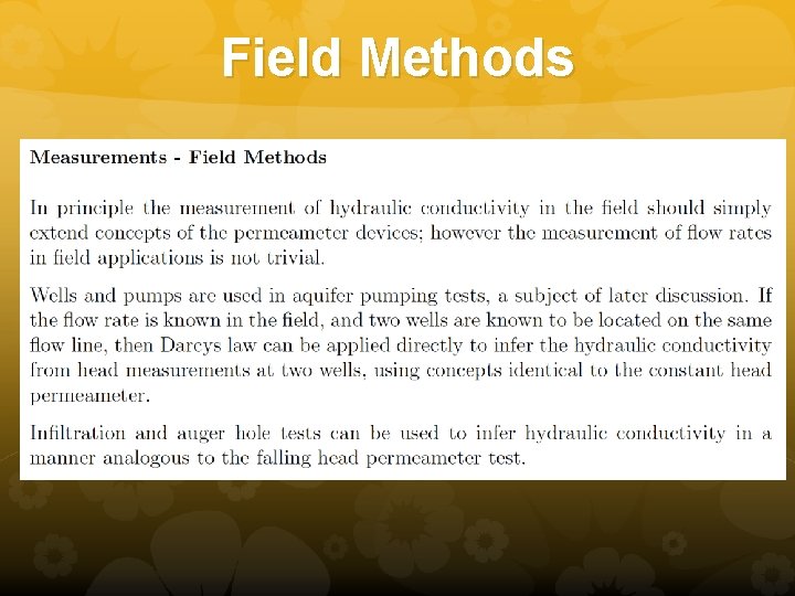 Field Methods 