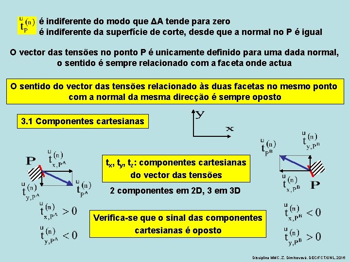 é indiferente do modo que ΔA tende para zero é indiferente da superfície de