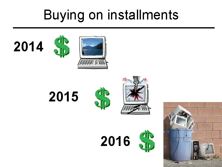 Buying on installments 2014 2015 2016 