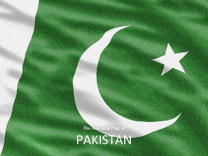 The National Flag of PAKISTAN 