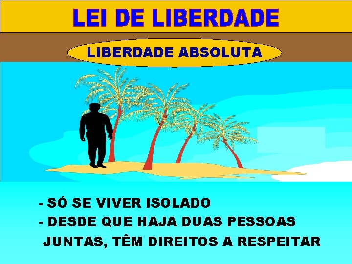 III. LEI DE REPRODUÇÃO LIBERDADE ABSOLUTA - SÓ SE VIVER ISOLADO - DESDE QUE III. LEI DE REPRODUÇÃO LIBERDADE ABSOLUTA - SÓ SE VIVER ISOLADO - DESDE QUE
