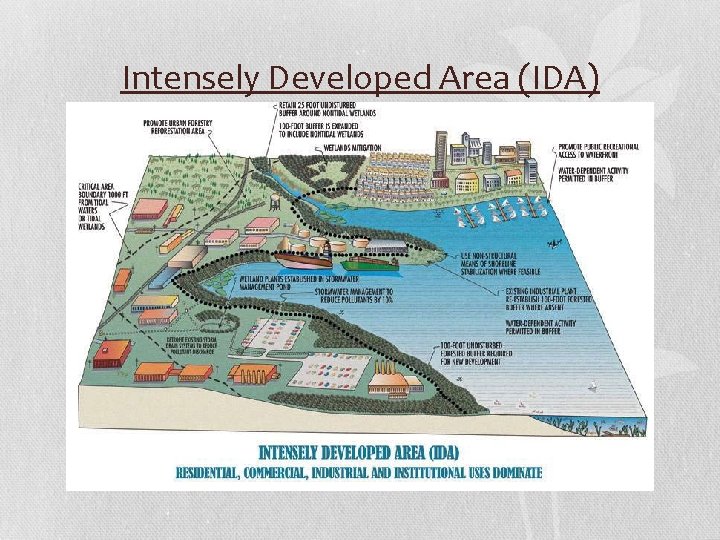 Intensely Developed Area (IDA) Intensely Developed Area (IDA)