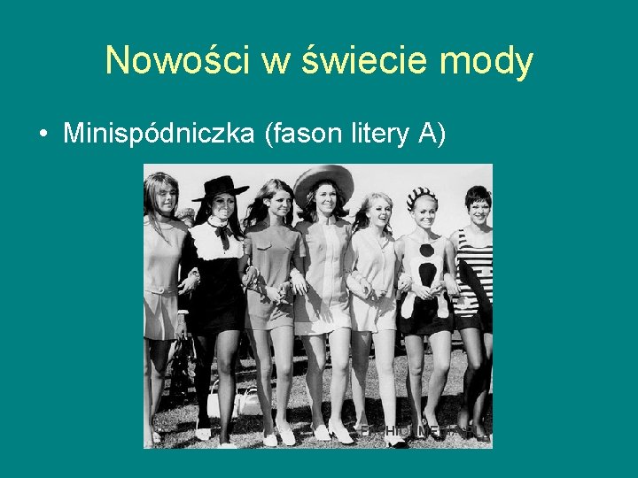 Nowości w świecie mody • Minispódniczka (fason litery A) 