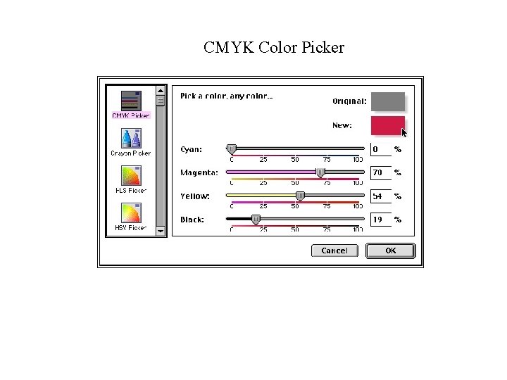 CMYK Color Picker 