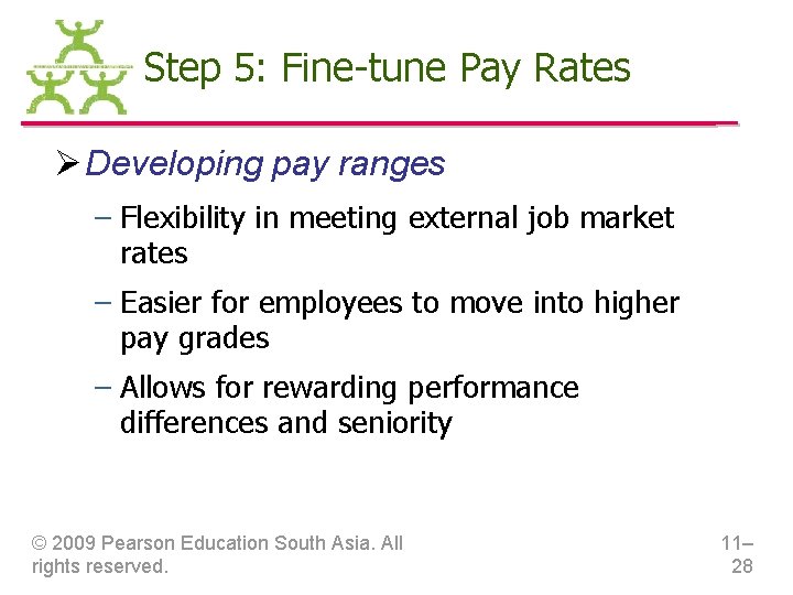 Step 5: Fine-tune Pay Rates Ø Developing pay ranges – Flexibility in meeting external