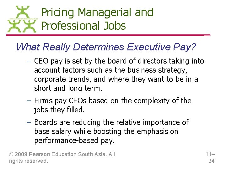Pricing Managerial and Professional Jobs What Really Determines Executive Pay? – CEO pay is