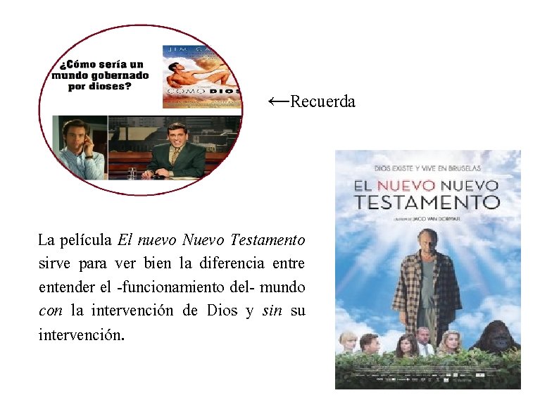 ←Recuerda La película El nuevo Nuevo Testamento sirve para ver bien la diferencia entre