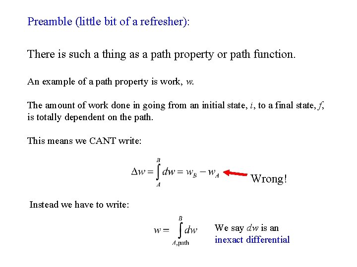 Preamble (little bit of a refresher): There is such a thing as a path