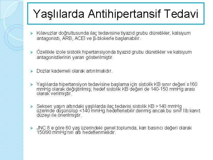 Yaşlılarda Hipertansiyon | Makale | Türkiye Klinikleri