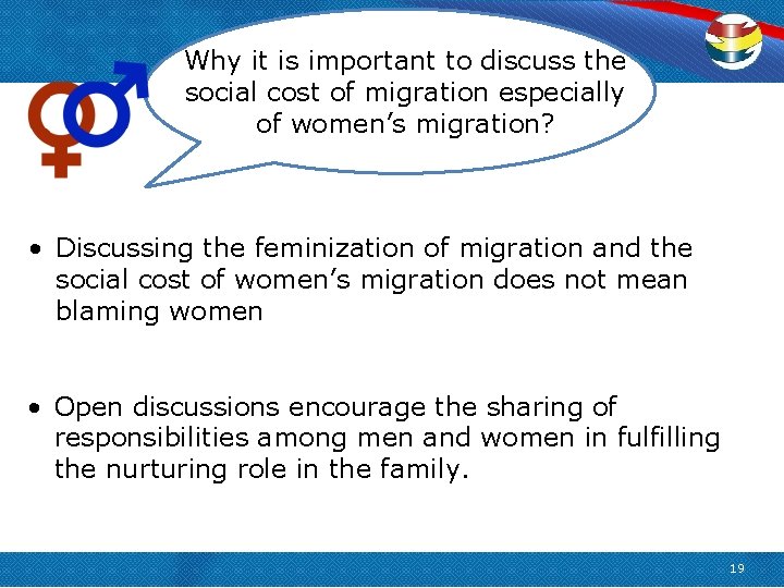 Why it is important to discuss the social cost of migration especially of women’s