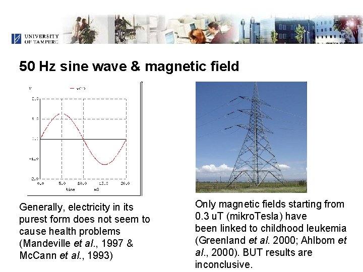50 Hz sine wave & magnetic field Generally, electricity in its purest form does