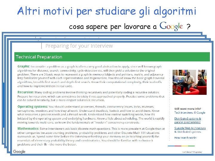 Altri motivi per studiare gli algoritmi cosa sapere per lavorare a ? 