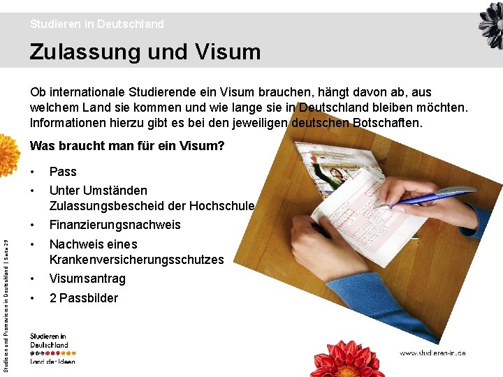 Studieren in Deutschland Zulassung und Visum Ob internationale Studierende ein Visum brauchen, hängt davon