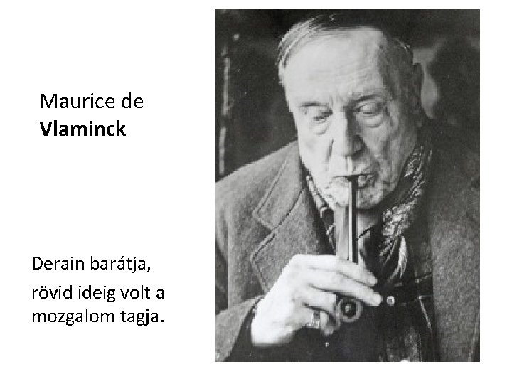 Maurice de Vlaminck Derain barátja, rövid ideig volt a mozgalom tagja. 
