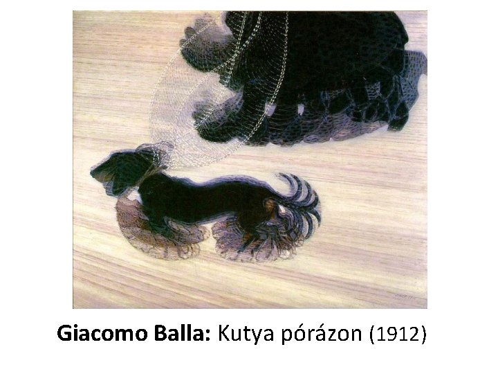 Giacomo Balla: Kutya pórázon (1912) 