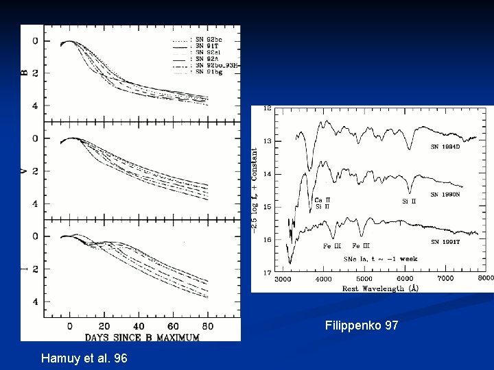 Filippenko 97 Hamuy et al. 96 