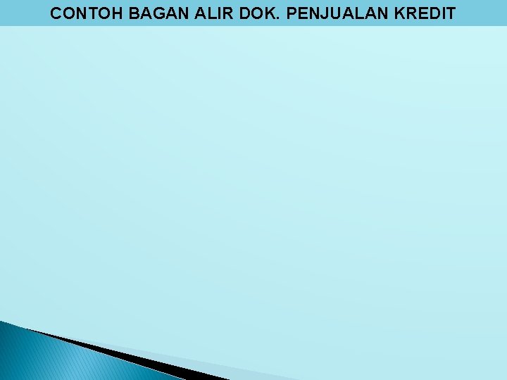 CONTOH BAGAN ALIR DOK. PENJUALAN KREDIT CONTOH BAGAN ALIR DOK. PENJUALAN KREDIT