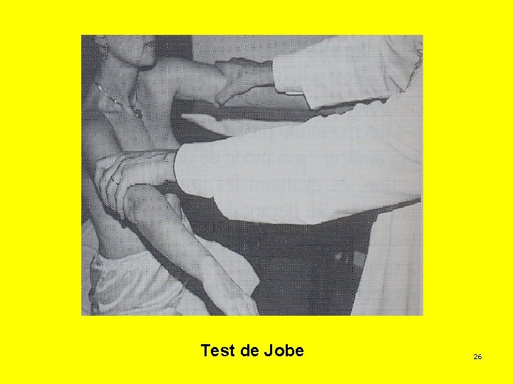 Test de Jobe 26 