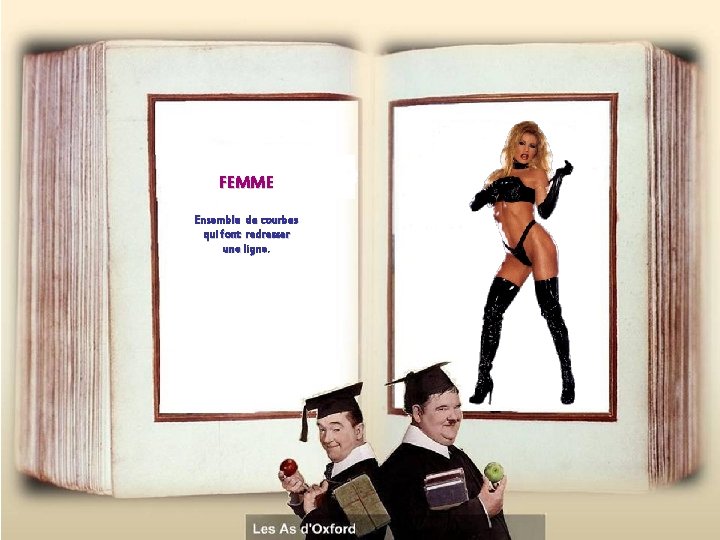 FEMME Ensemble de courbes qui font redresser une ligne. 