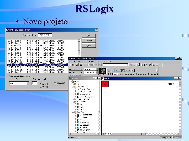 RSLogix • Novo projeto 