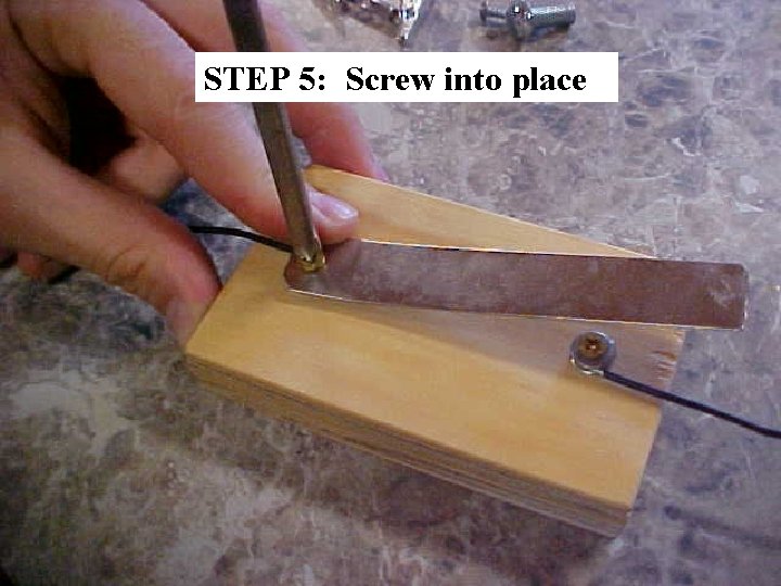 STEP 5: Screw into place 